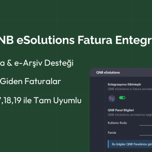 Odoo QNB eSolutions e-Fatura Entegrasyonu